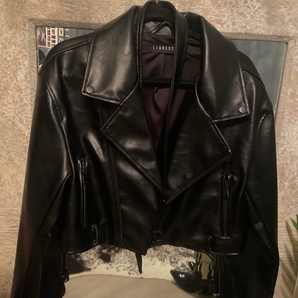 Vegan Leather Jacket - Picture 1 of 5